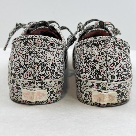 Vans Unisex Multicolor Floral Canvas Sneakers Lace Up Low Top 721356 Sz 6.5M/8W - Picture 3 of 13